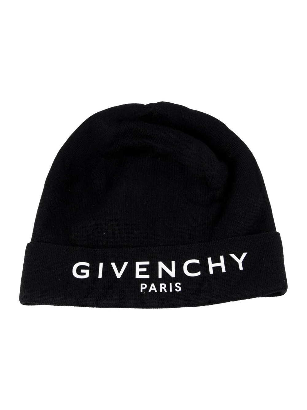 Givenchy Black Beanie with White Logo
